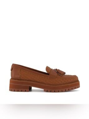 TOMS Women’s Cara Brown Woven Tassel Loafers